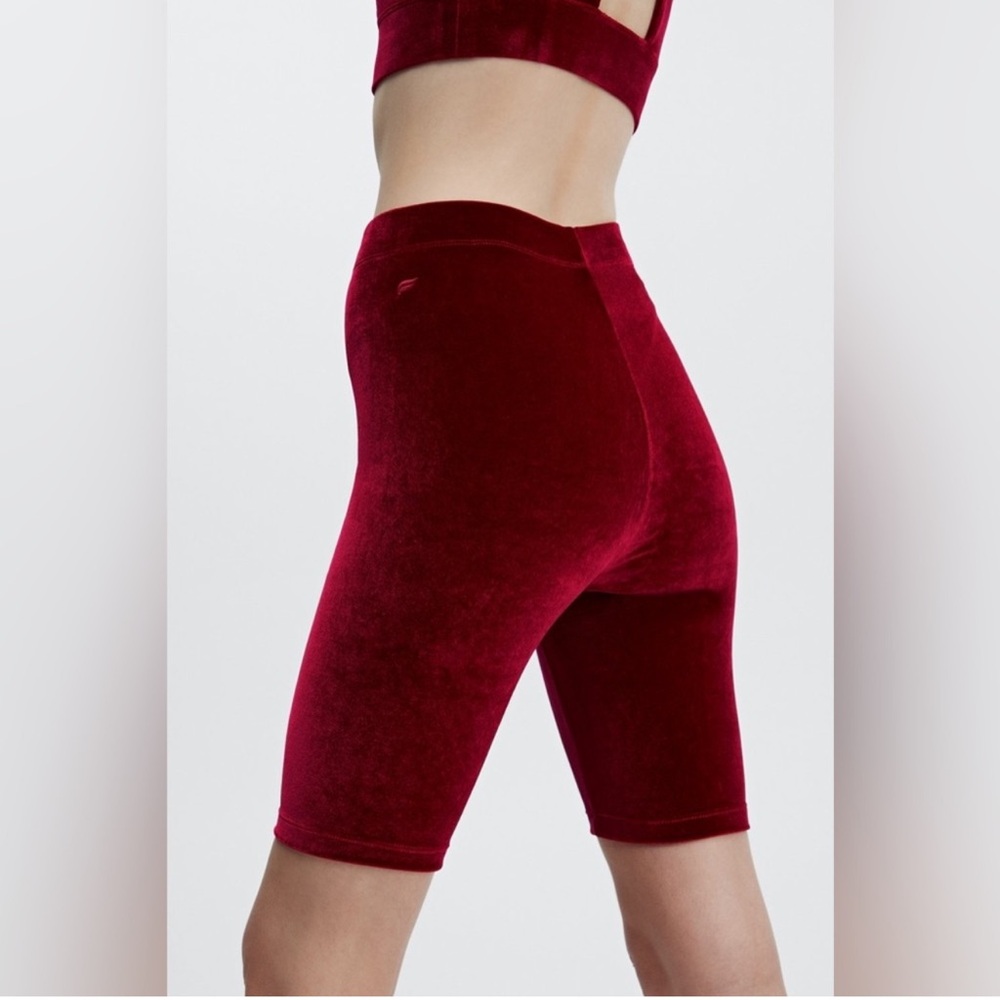 Fabletics Velour Bike Shorts - Picture 3 of 10